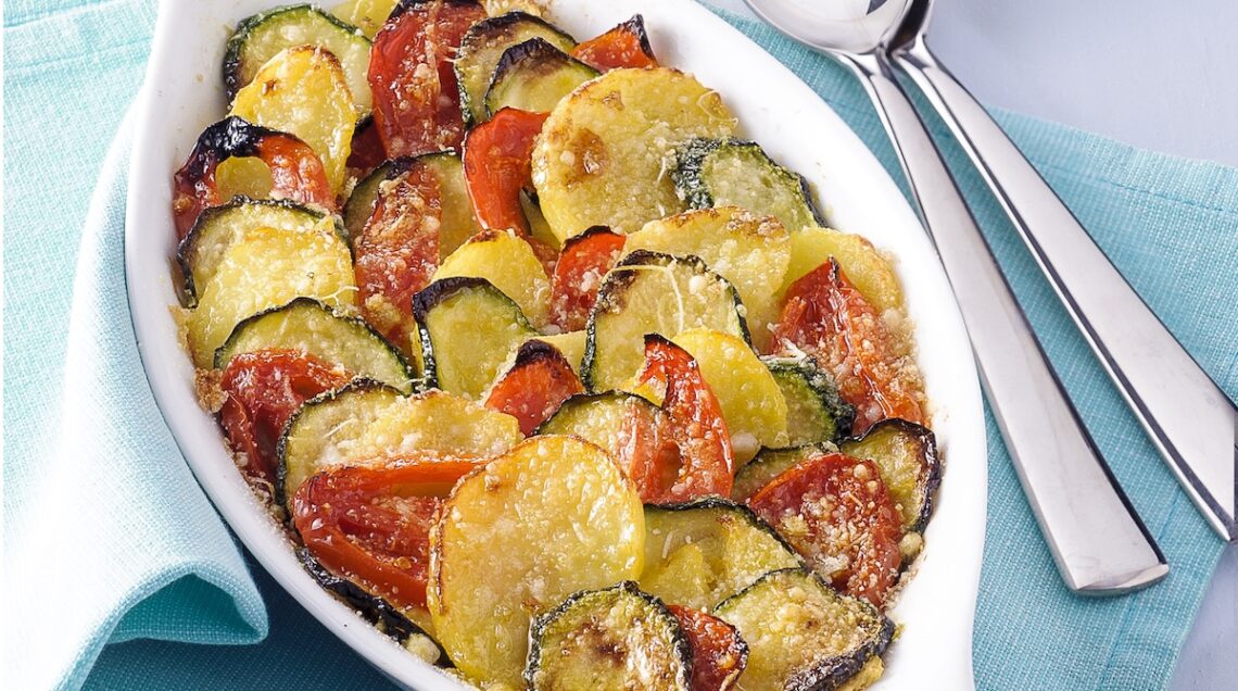 Teglia di verdure gratinate