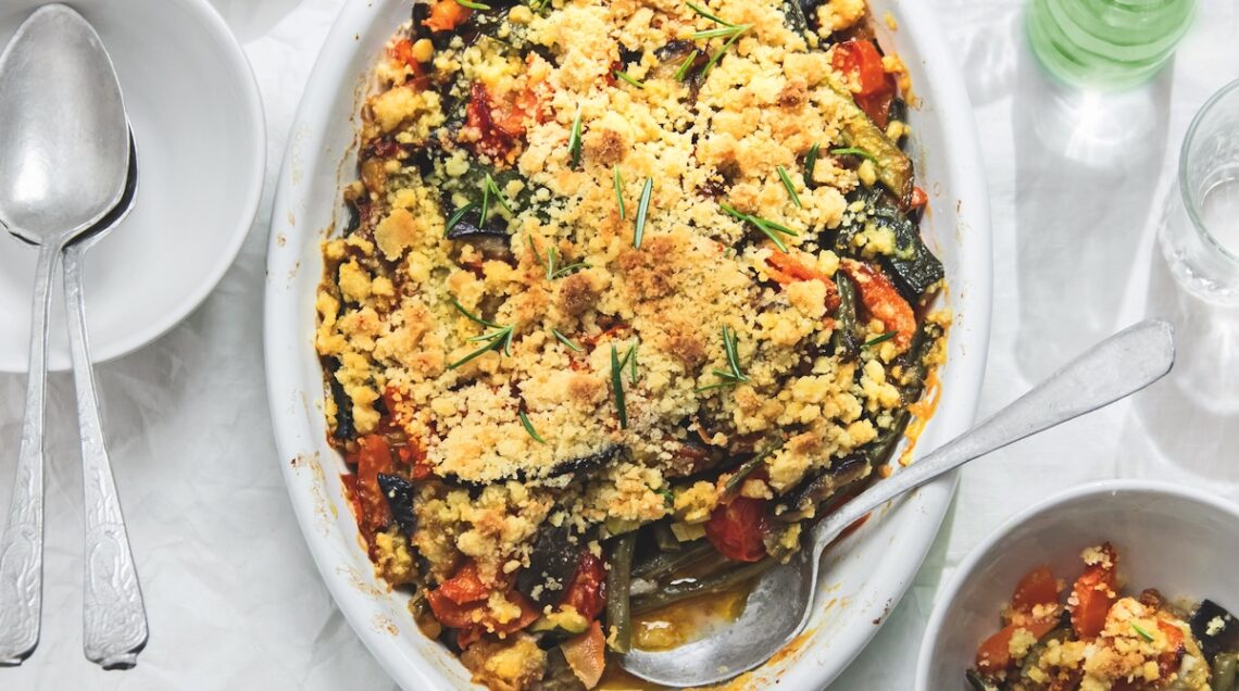 Teglia ortolana con briciole croccanti&nbsp;
