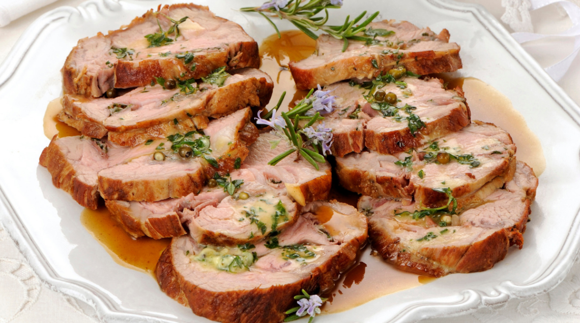 arrosto di vitello tagliato a fette