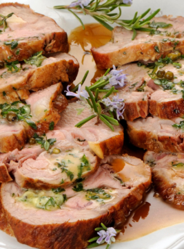 arrosto di vitello tagliato a fette