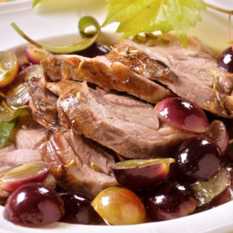 Cosciotto d'agnello marinato