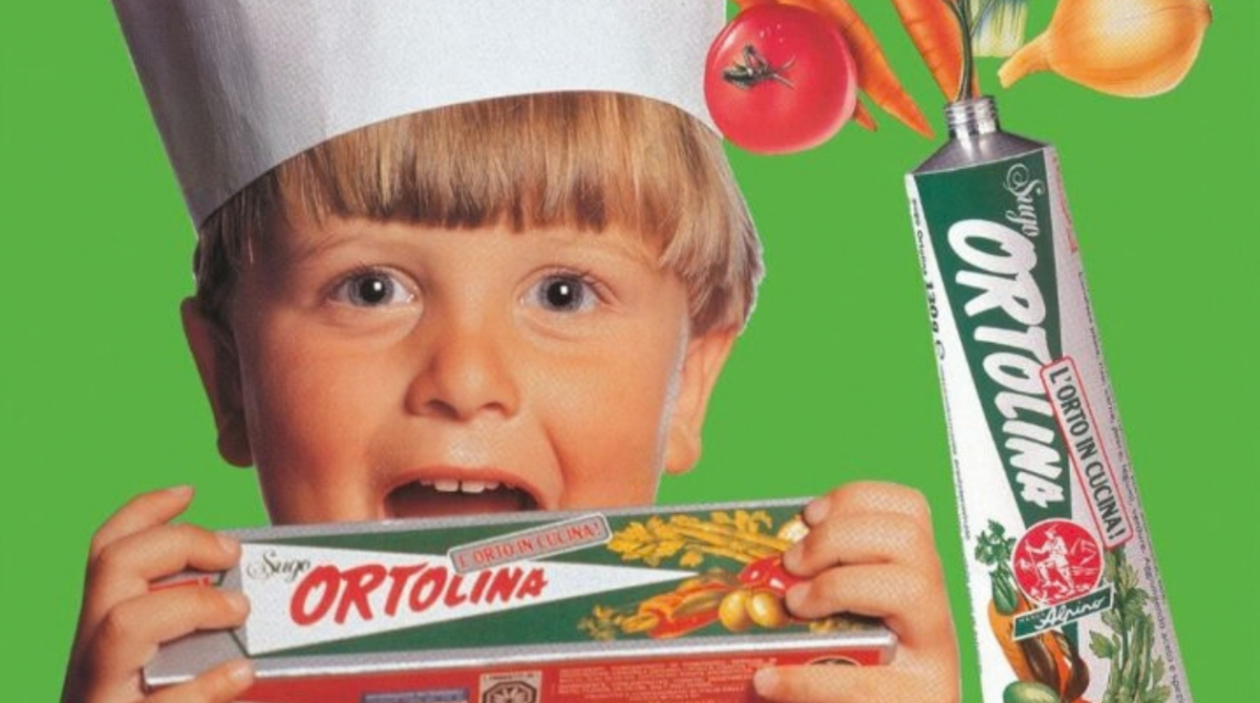 Locandina storica del prodotto Ortolina
