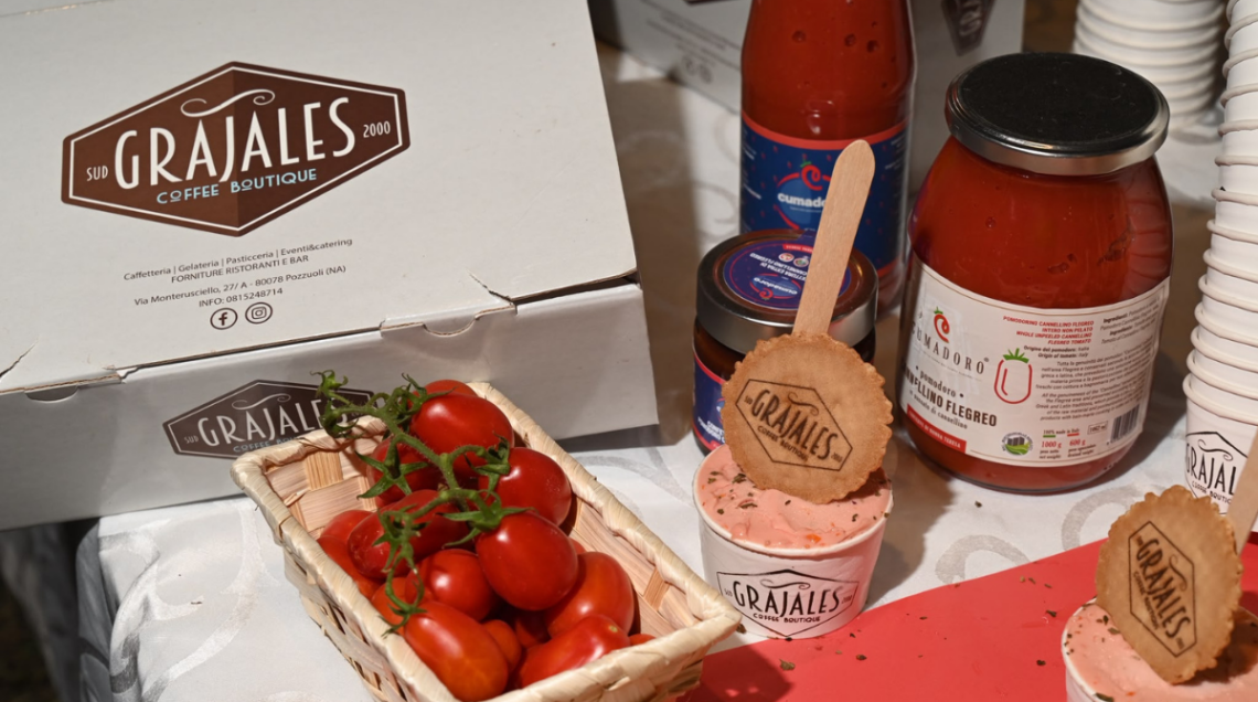 Gelato Grajales con pomodoro cannellino