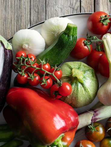 tante verdure diverse