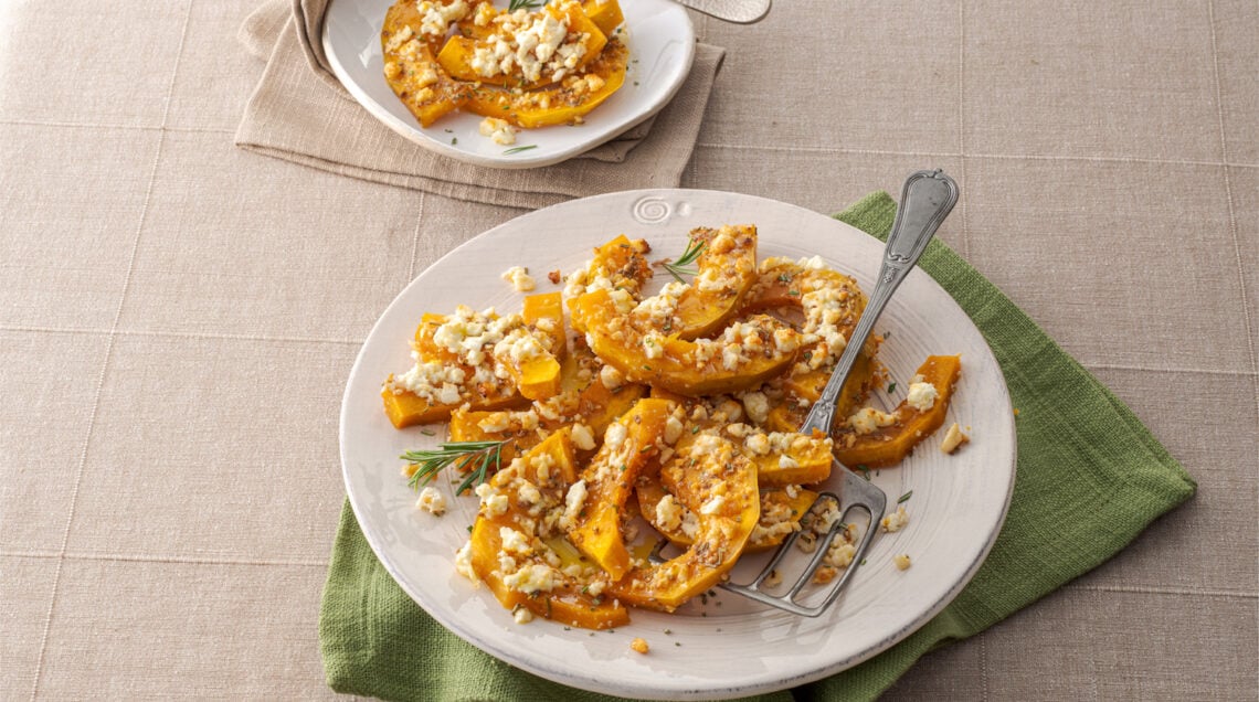Zucca arrosto con feta
