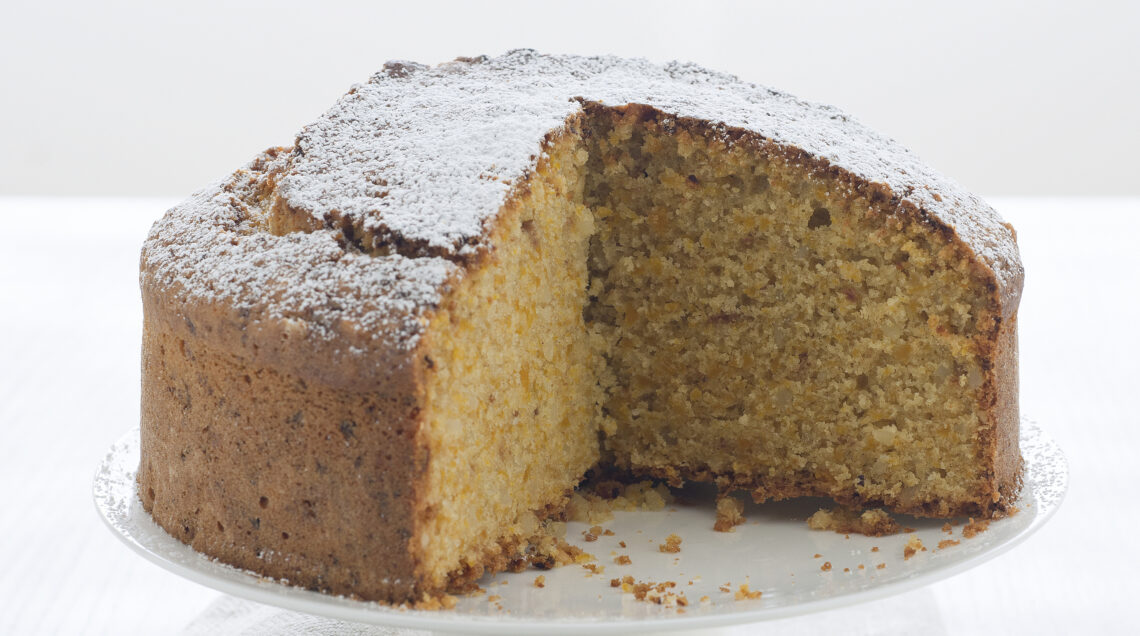 Torta di zucca con mandorle e amaretti