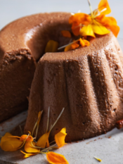 Bavarese di pere e cioccolato al profumo di grappa