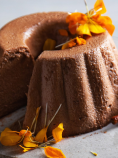 Bavarese di pere e cioccolato al profumo di grappa