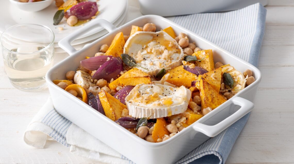 Caprino con zucca e ceci
