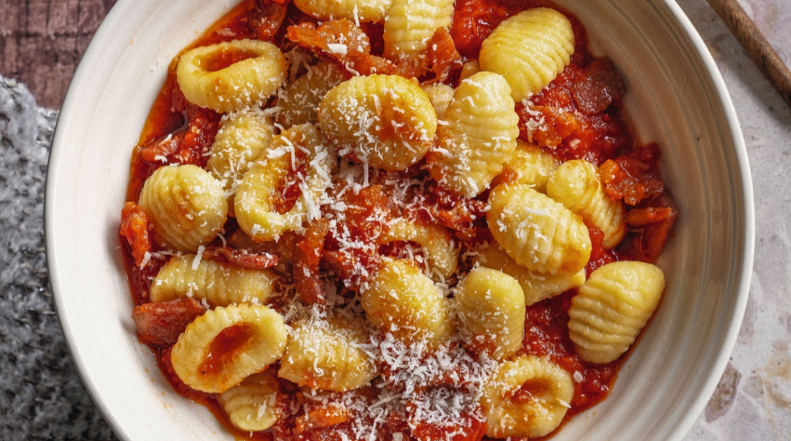 Gnocchi di polenta all'amatriciana