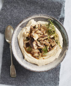 Hummus con funghi