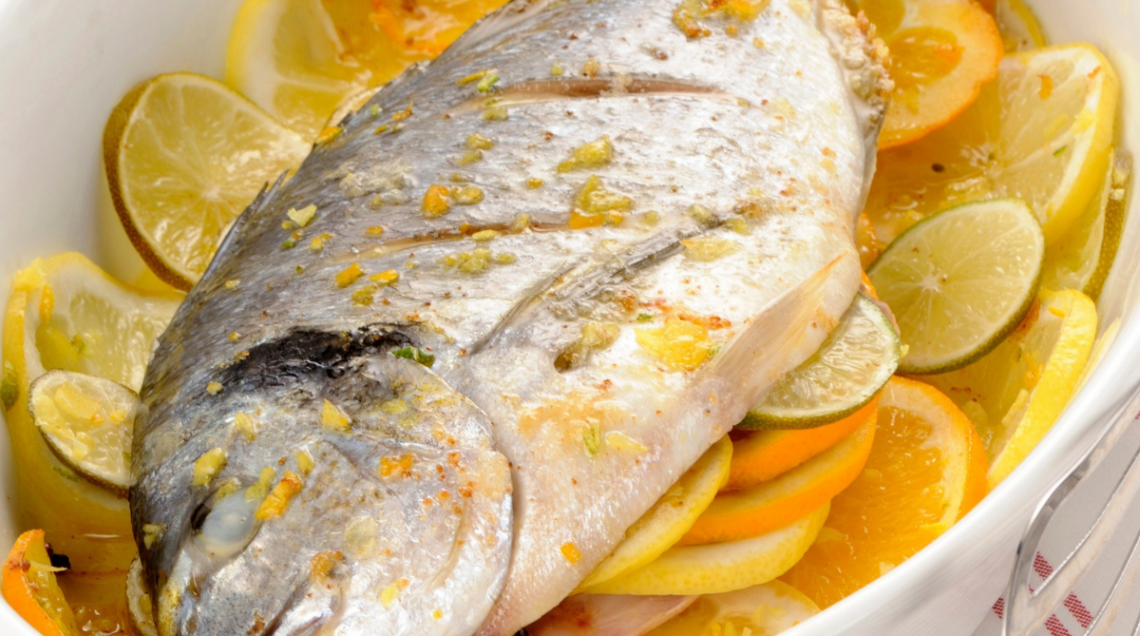 Orata al forno agli agrumi