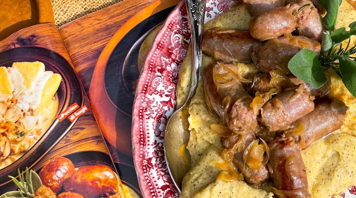 Polenta con salsicce al vino bianco