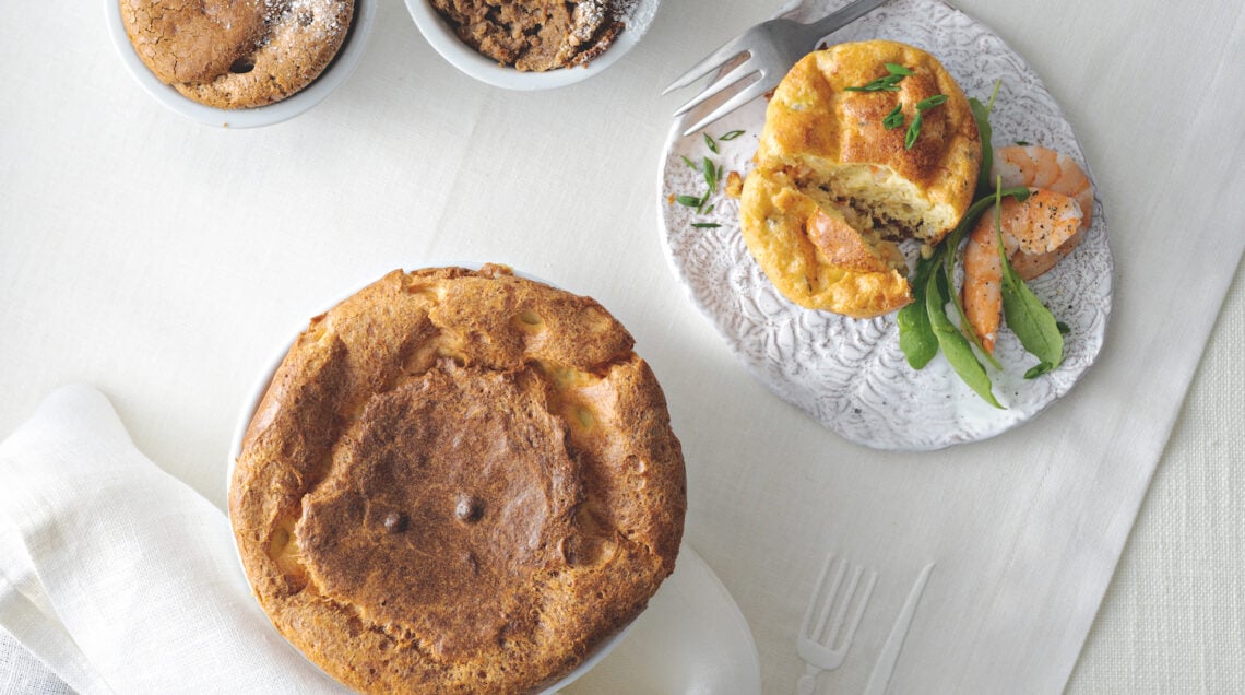 Soufflé di zucca e parmigiano al profumo di salvia