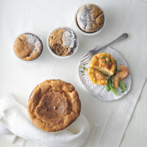 Soufflé di zucca e parmigiano al profumo di salvia