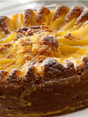 Torta di pere Williams, zucca, vino bianco e cannella