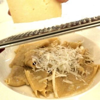 Maltagliati alla farina di castagne con fonduta leggera di Valcasotto