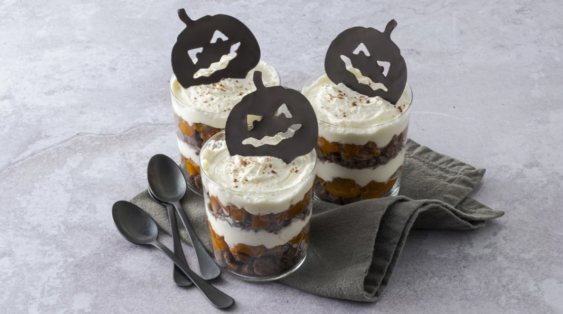 coppe dolci zucca mascarpone cioccolato