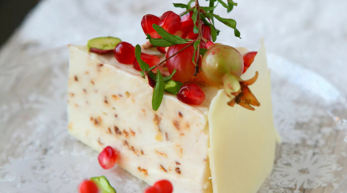semifreddo di biscotti alla melagrana