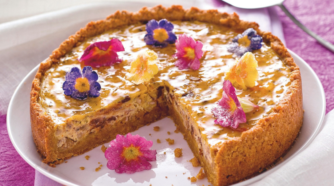 crostata di biscotti oro saiwa e ricotta