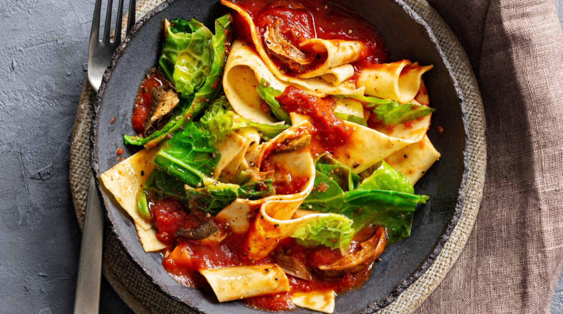 maltagliati con i funghi